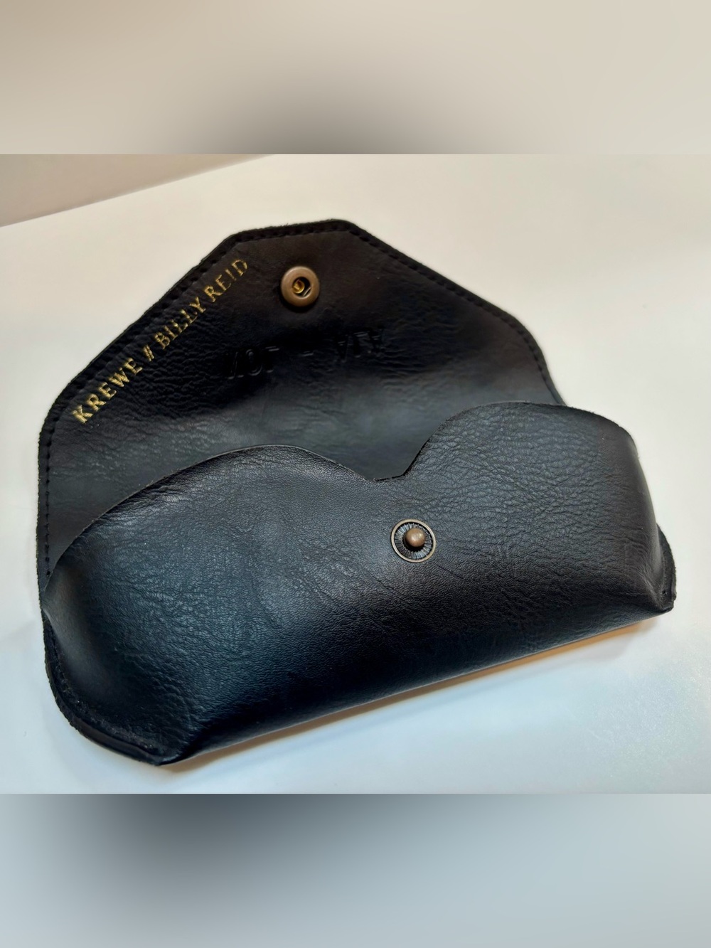 KREWE x Billy Reid Leather Glasses Case